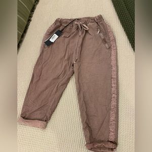 Zipper/Ribbon Pants